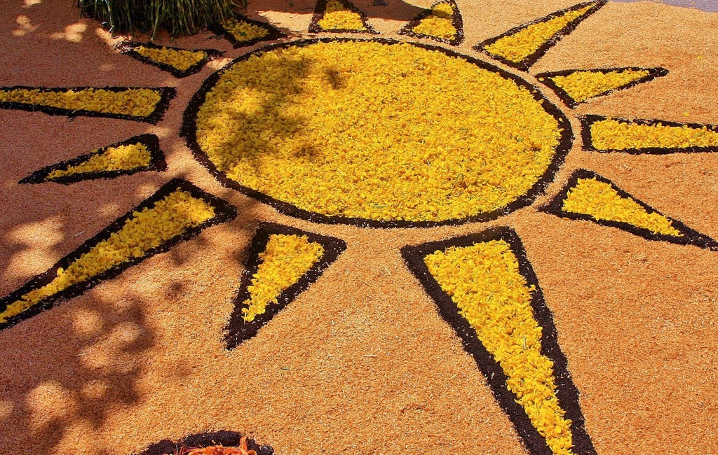 Foto: Alfombras de flores - Arbúcies (Girona), España