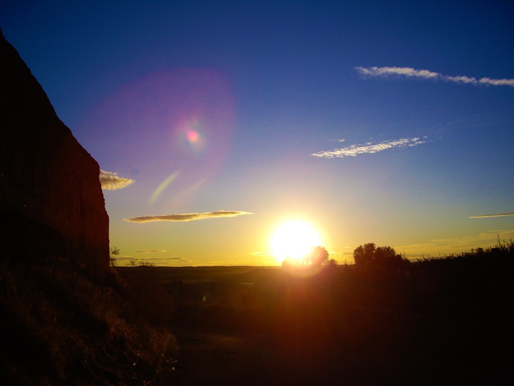 Foto: anochecer - Aguilar De Campos (Valladolid), España