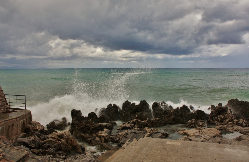 Foto: Temporal de mar - Cefalù (Sicily), Italia