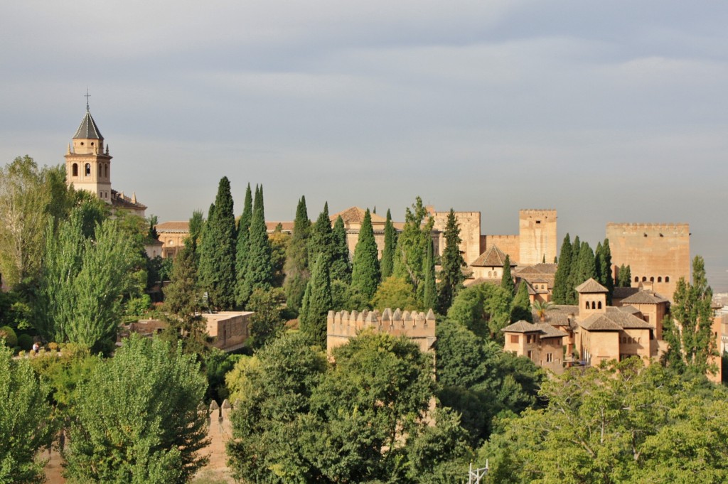 Foto: Vistas desde los jardines bajos del Generalife - Granada (Andalucía), España