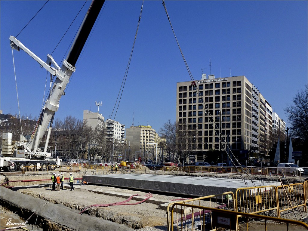 Foto: 120229-08 OBRAS TRANVIA, PLAZA PARAISO - Zaragoza (Aragón), España