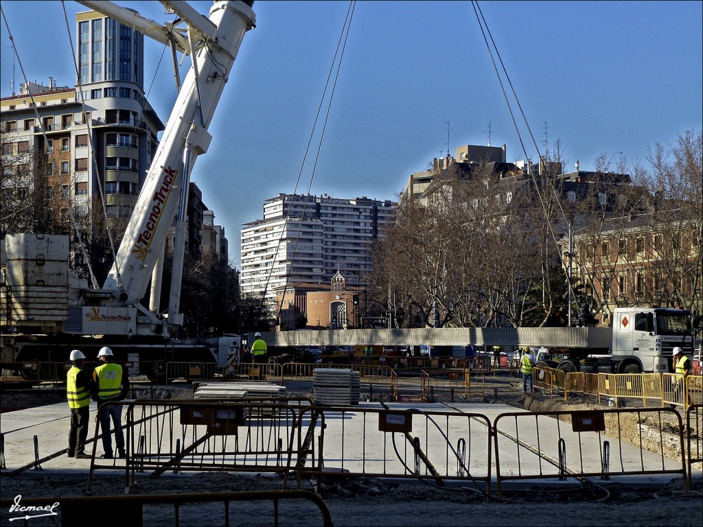 Foto: 120229-10 OBRAS TRANVIA - Zaragoza (Aragón), España