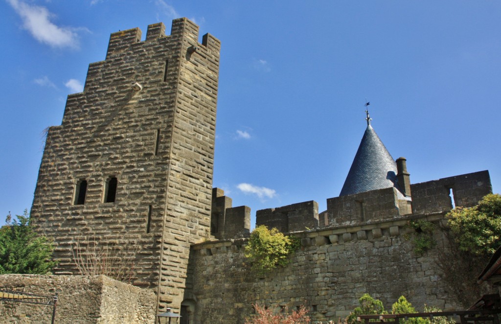 Foto: Interior de la ciudad medieval - Carcassonne (Languedoc-Roussillon), Francia