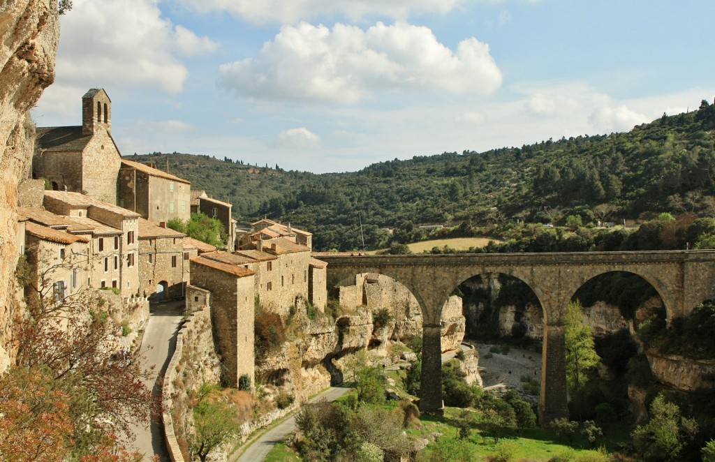 Foto: Vista del pueblo - Minerve (Languedoc-Roussillon), Francia