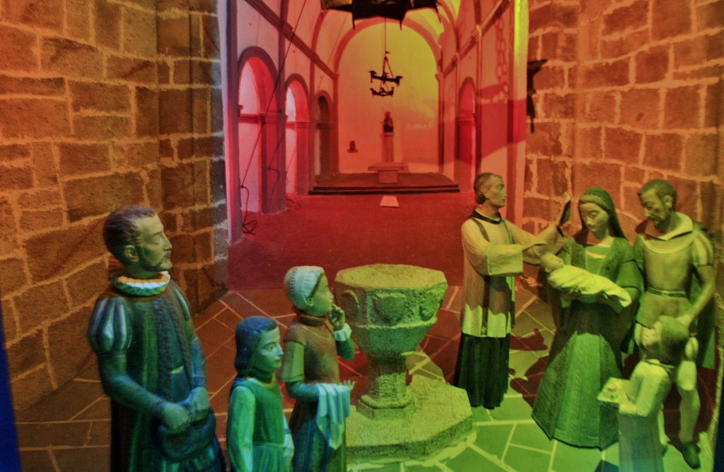 Foto: Interior del castillo: diorama - Javier (Navarra), España