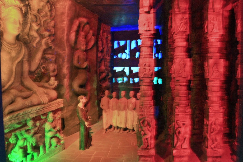 Foto: Interior del castillo: diorama - Javier (Navarra), España