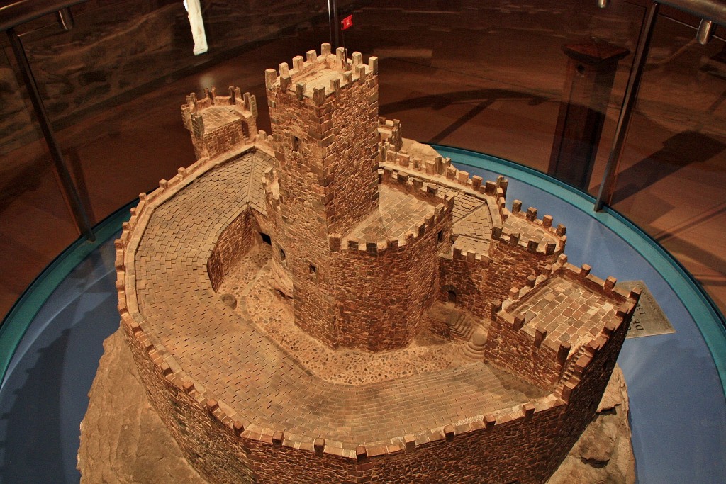 Foto: Maqueta del castillo - Javier (Navarra), España