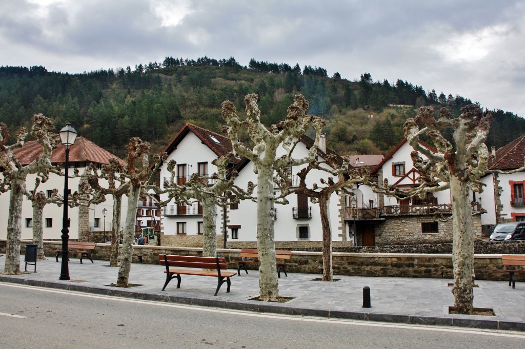 Foto: Vista del pueblo - Ochagavía (Navarra), España