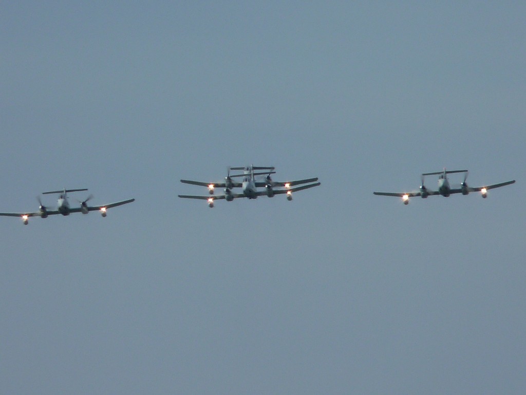 Foto: Escuadrón de aviones Pucará - Mar del Plata (Buenos Aires), Argentina