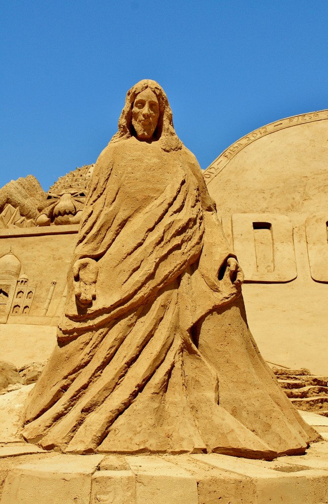 Foto: Figuras de arena - Pêra (Faro), Portugal