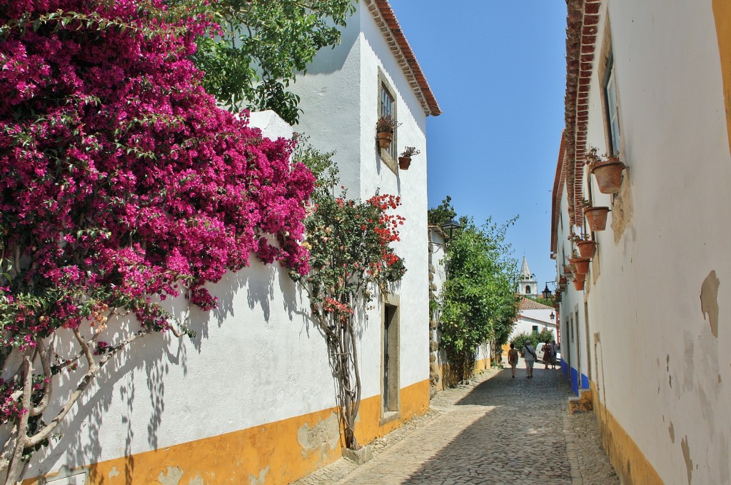 Foto: Interior del recinto amurallado - Óbidos (Leiria), Portugal