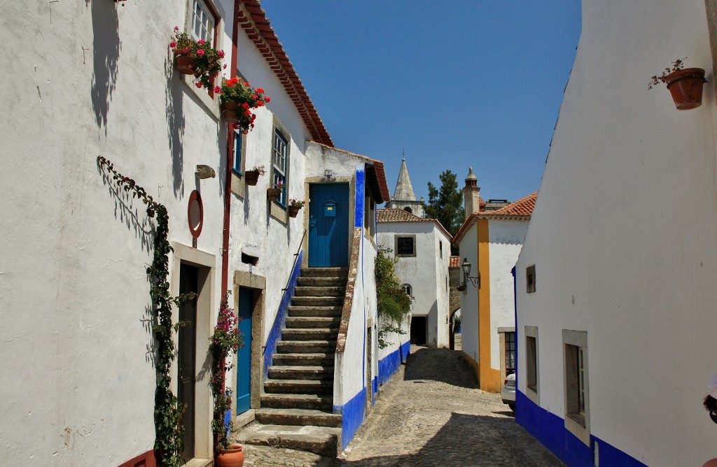 Foto: Interior del recinto amurallado - Óbidos (Leiria), Portugal