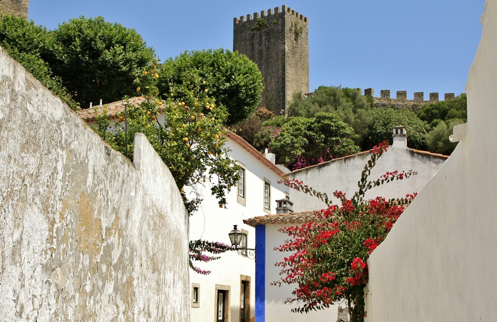 Foto: Interior del recinto amurallado - Óbidos (Leiria), Portugal