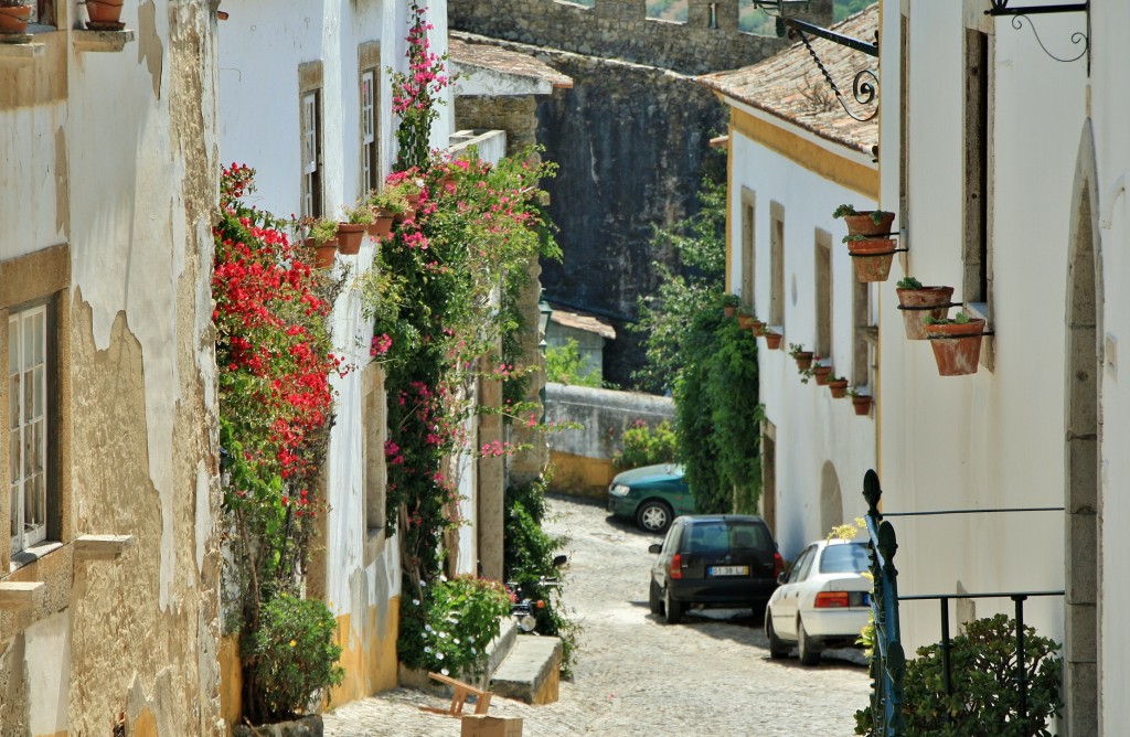 Foto: Interior del recinto amurallado - Óbidos (Leiria), Portugal