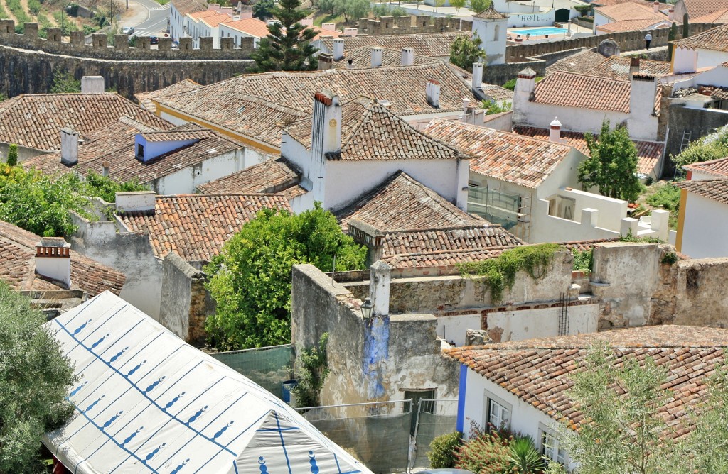 Foto: Interior del recinto amurallado - Óbidos (Leiria), Portugal