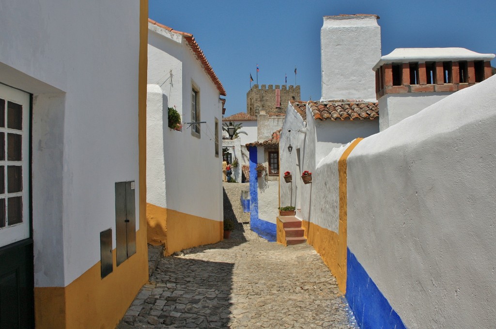 Foto: Interior del recinto amurallado - Óbidos (Leiria), Portugal