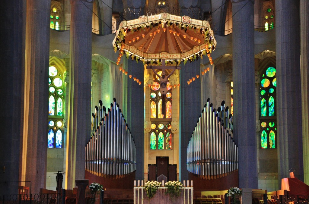 Foto: Interior de la Sagrada Familia - Barcelona (Cataluña), España