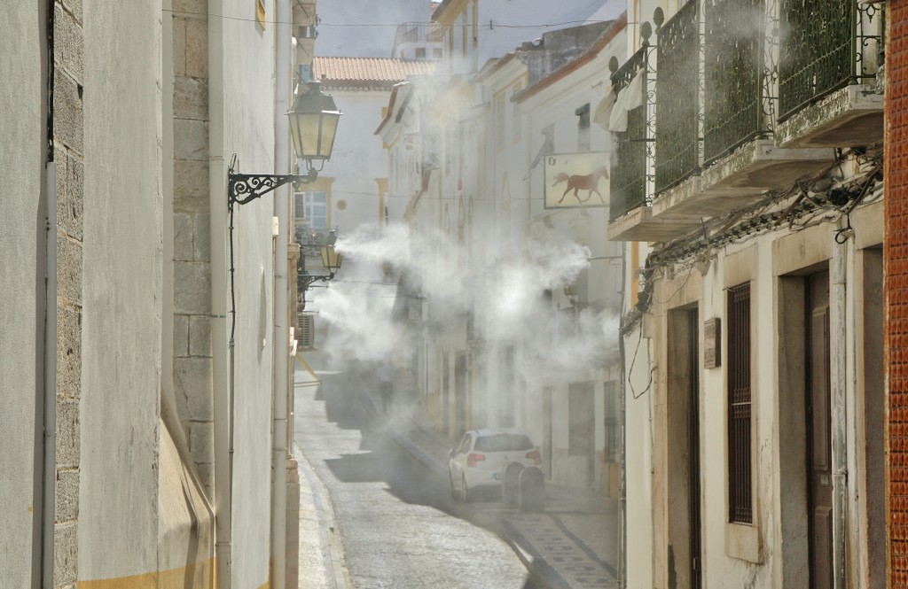 Foto: Refrescando el ambiente - Elvas (Portalegre), Portugal