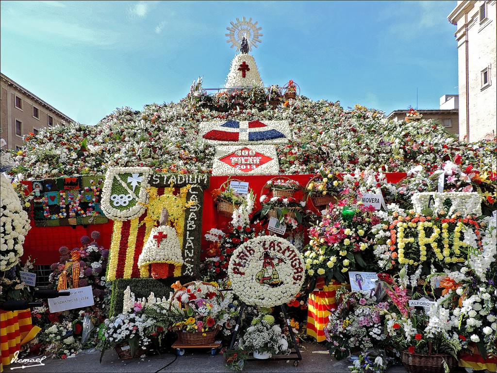 Foto: 131014-14 OFRENDA DE FLORES - Zaragoza (Aragón), España