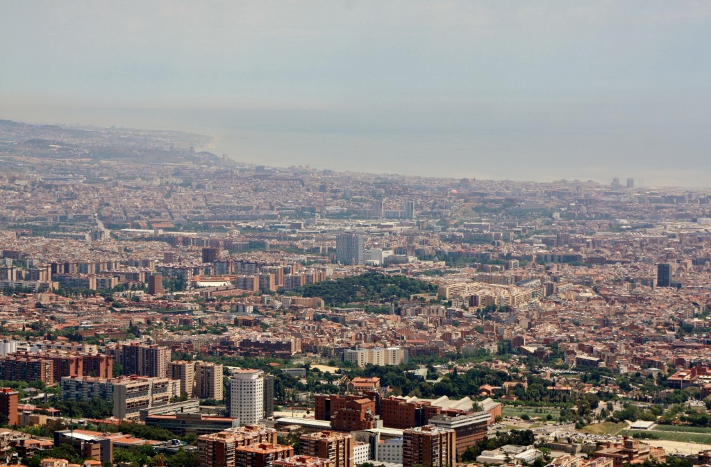 Foto: Vistas desde el Tibidabo - Barcelona (Cataluña), España