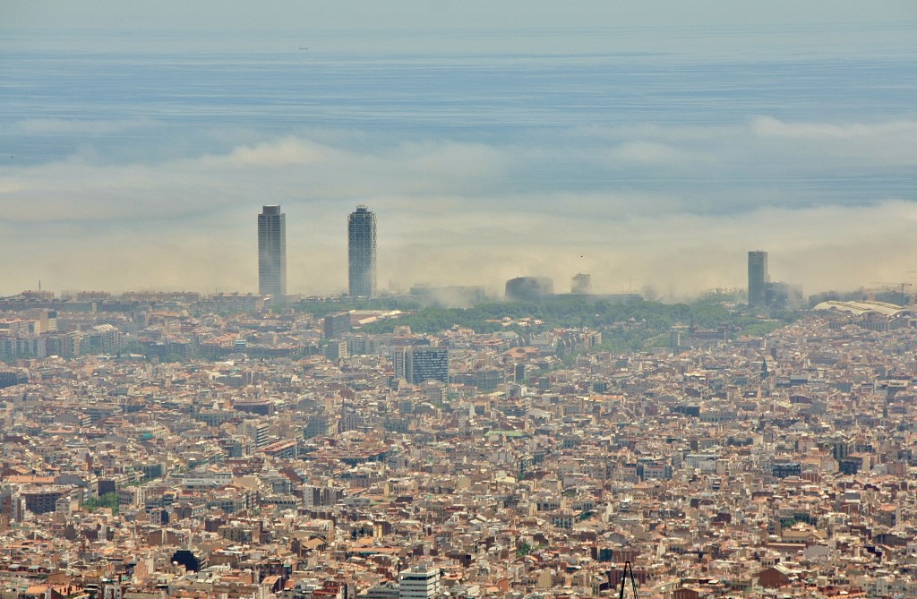 Foto: Vistas desde el Tibidabo - Barcelona (Cataluña), España