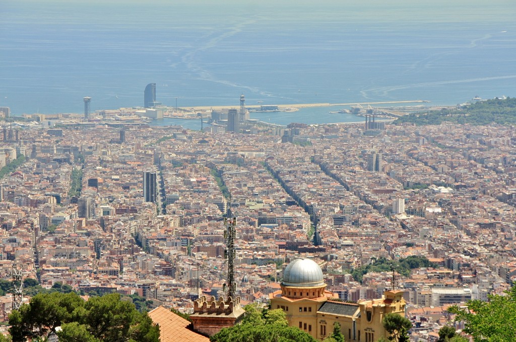 Foto: Vistas desde el Tibidabo - Barcelona (Cataluña), España