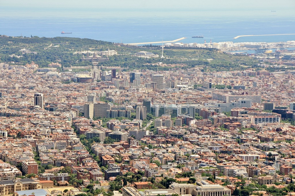 Foto: Vistas desde el Tibidabo - Barcelona (Cataluña), España