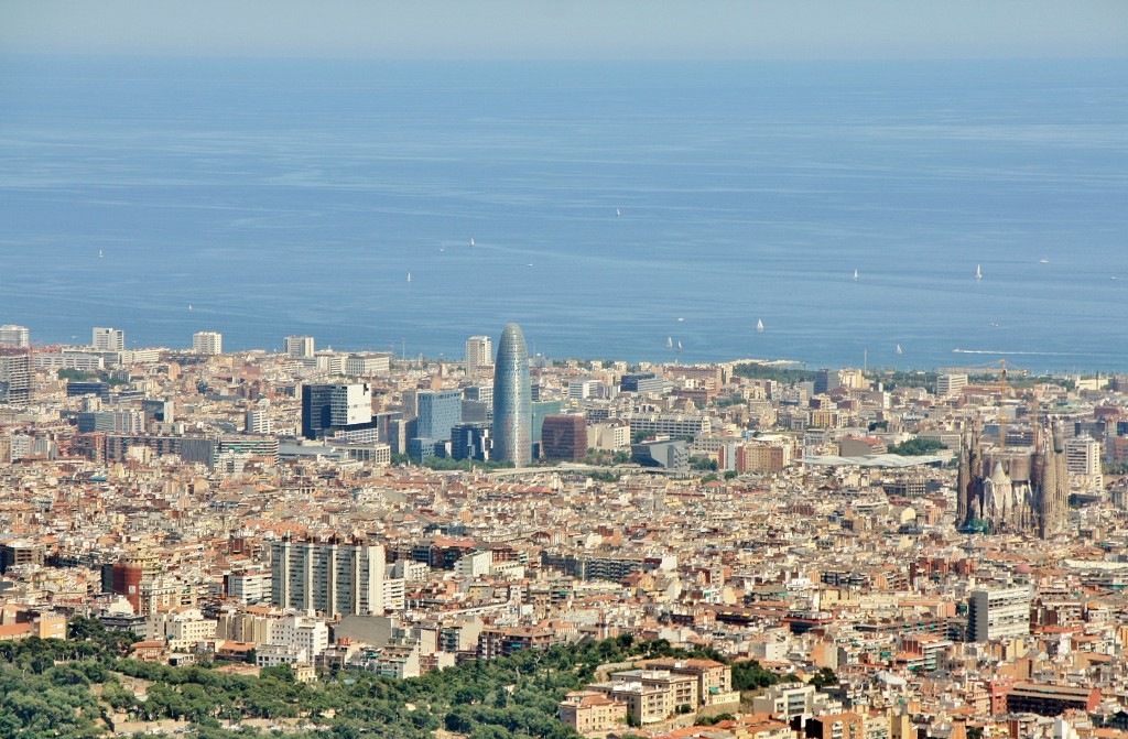 Foto: Vistas desde el Tibidabo - Barcelona (Cataluña), España