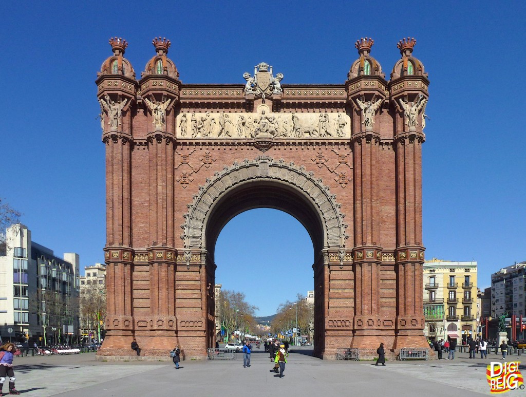 Foto: Arco de Triunfo desde el Paseo Luis Companys - Barcelona (Cataluña), España