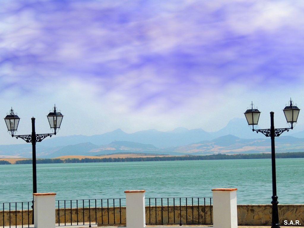 Foto: Luminaria del embarcadero - Bornos (Cádiz), España