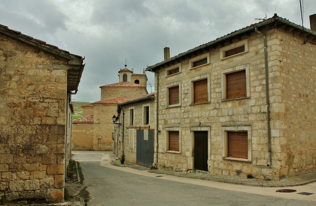 Foto: Vista del pueblo - Huermeces (Burgos), España