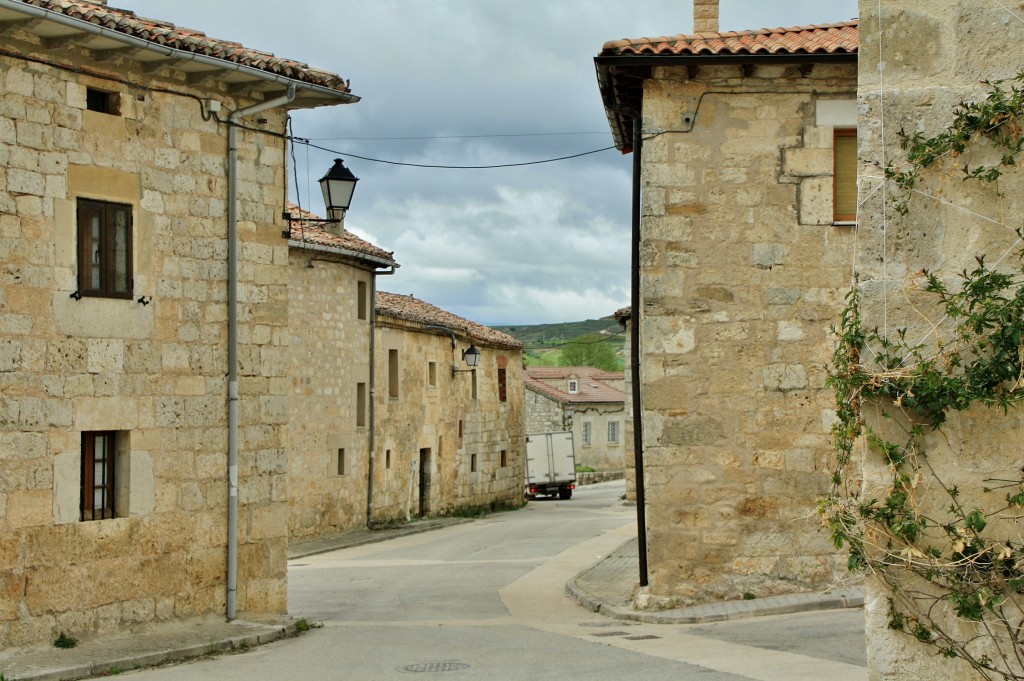 Foto: Vista del pueblo - Huermeces (Burgos), España