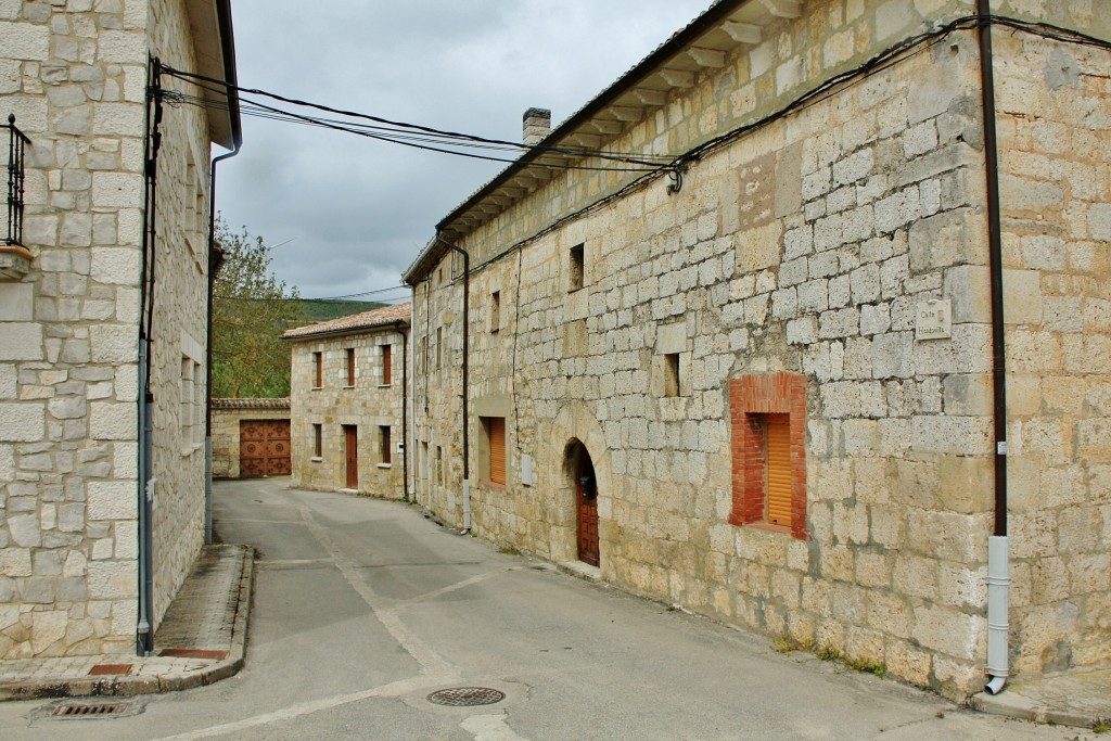 Foto: Vista del pueblo - Huermeces (Burgos), España