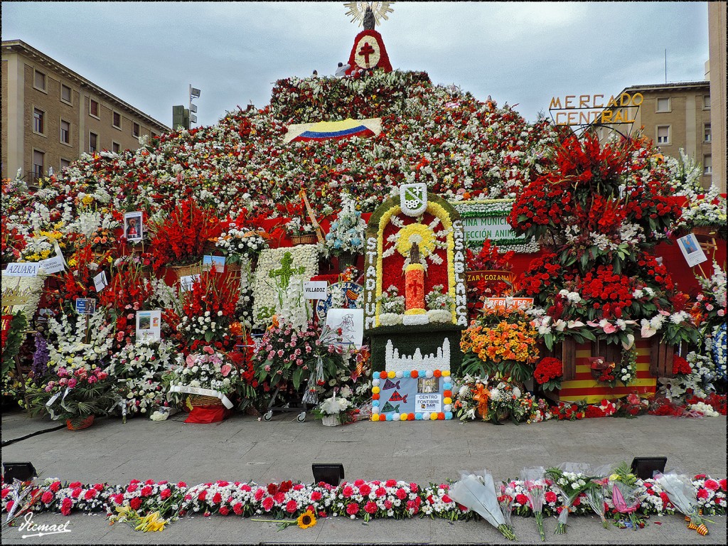 Foto: 141015-13 OFRENDA FLORES - Zaragoza (Aragón), España