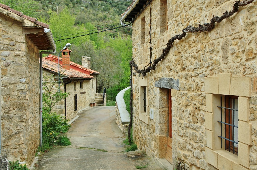 Foto: Vista del pueblo - Valdelateja (Burgos), España