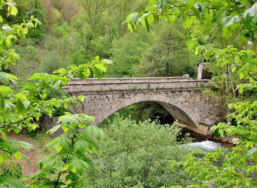 Foto: Puente sobre el rio Rudrón - Valdelateja (Burgos), España