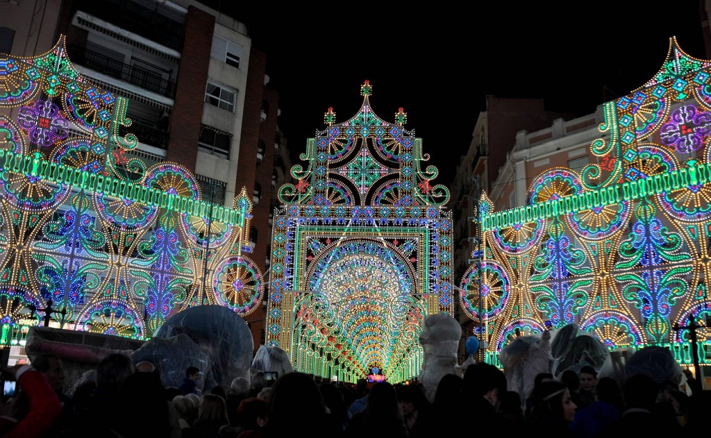 Foto: Luces fallas - Valencia (València), España