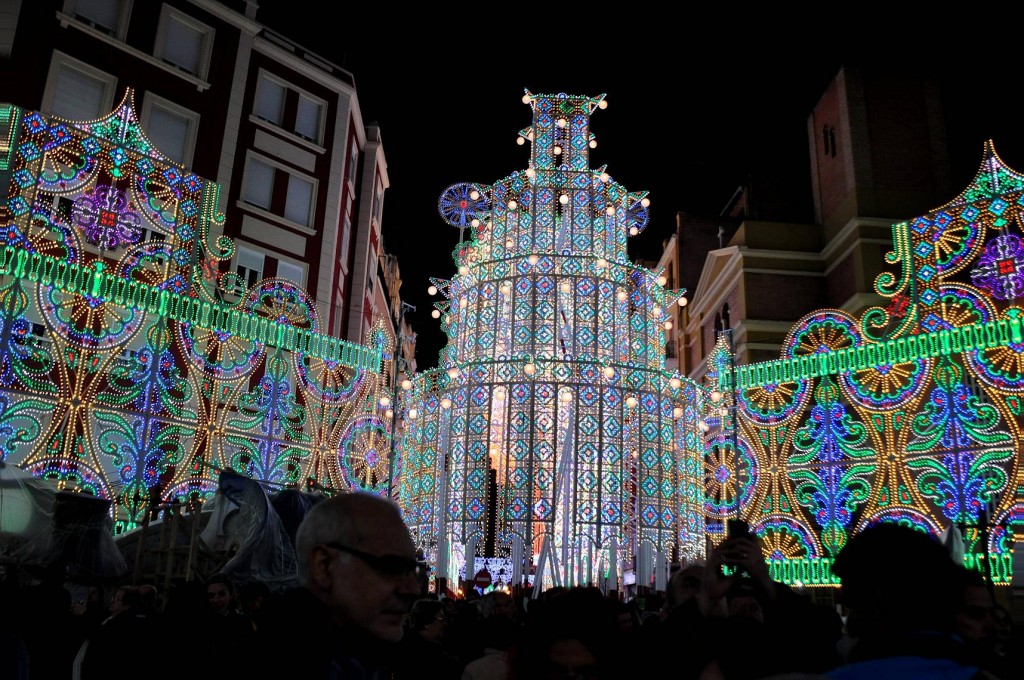 Foto: Luces fallas - Valencia (València), España