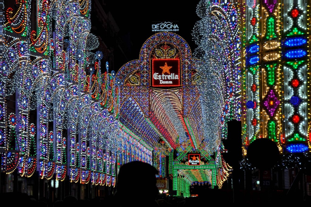 Foto: Luces fallas - Valencia (València), España