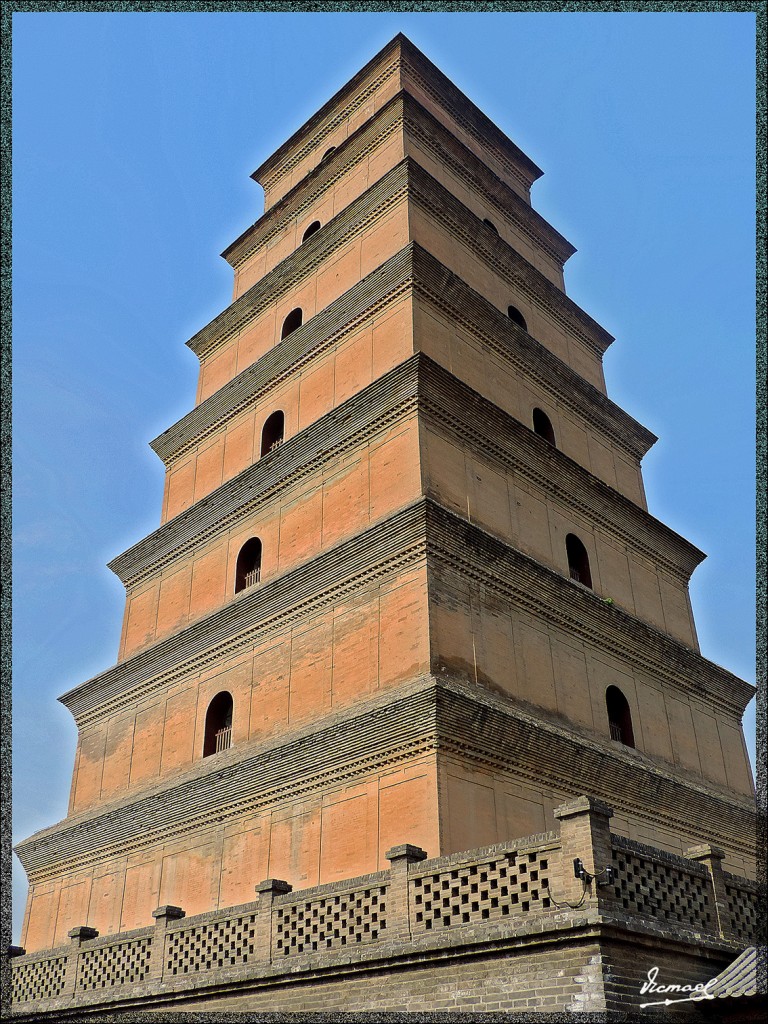 Foto: 140609-159 XIAN GRAN PAGODA OCA SILVESTRE - Xian (Xinjiang), China