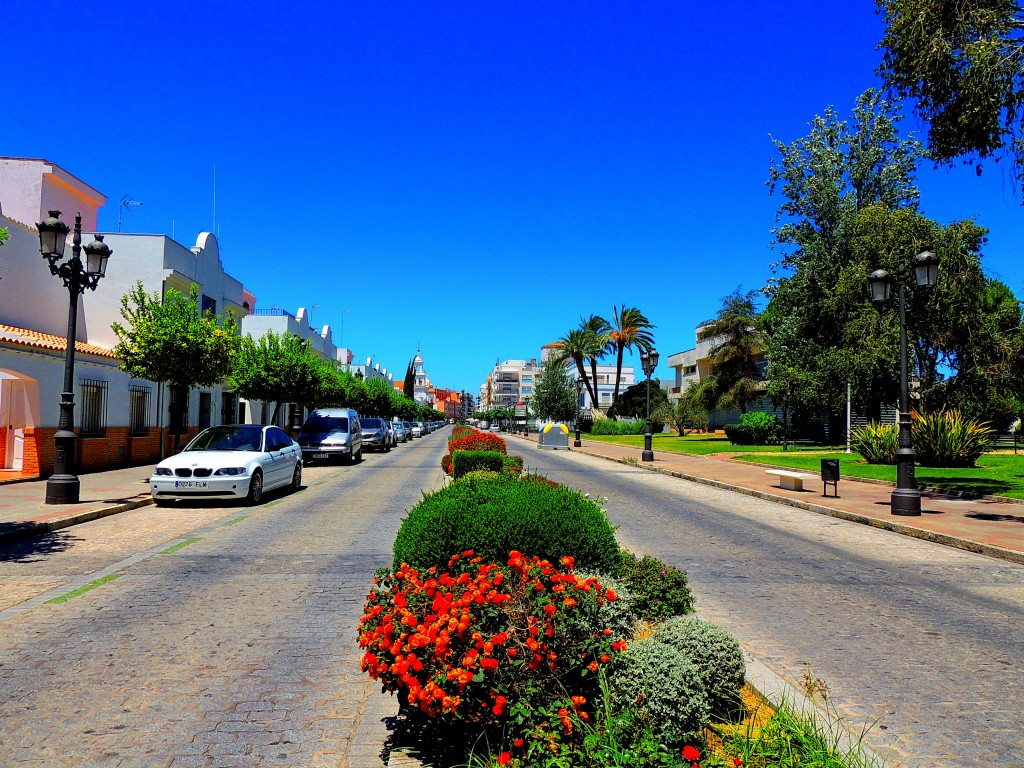 Foto: Medianera floral - Isla Cristina (Huelva), España