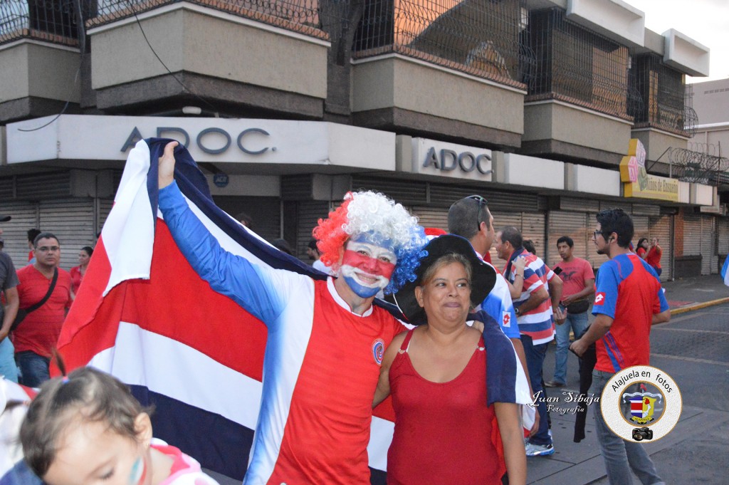 Foto: COSTA RICA  PASA A CUARTOS DE FINAL EN EL MUNDIAL 2014 - Alajuela, Costa Rica