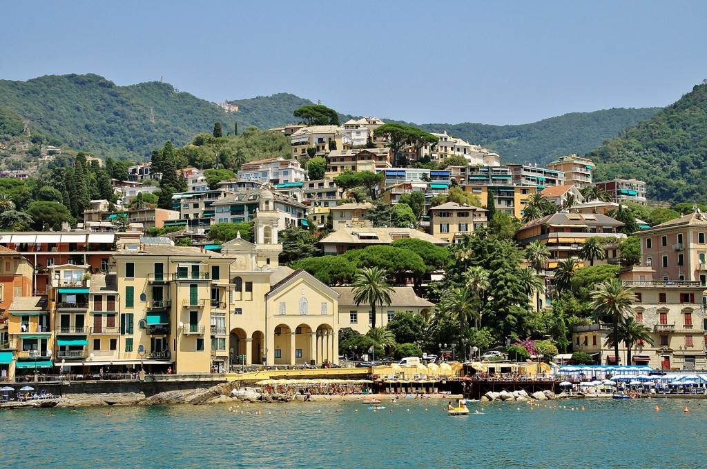 Foto: Vista de la ciudad - Rapallo (Liguria), Italia