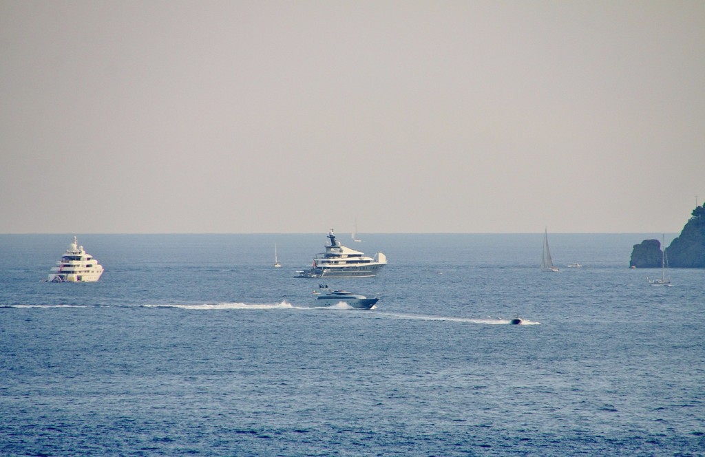 Foto: Vista del golfo del Tigullio - Rapallo (Liguria), Italia