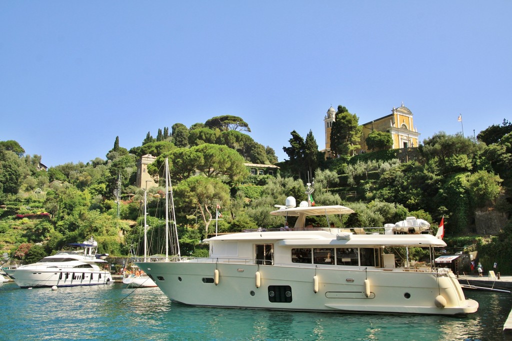 Foto: Vista del pueblo - Portofino (Liguria), Italia