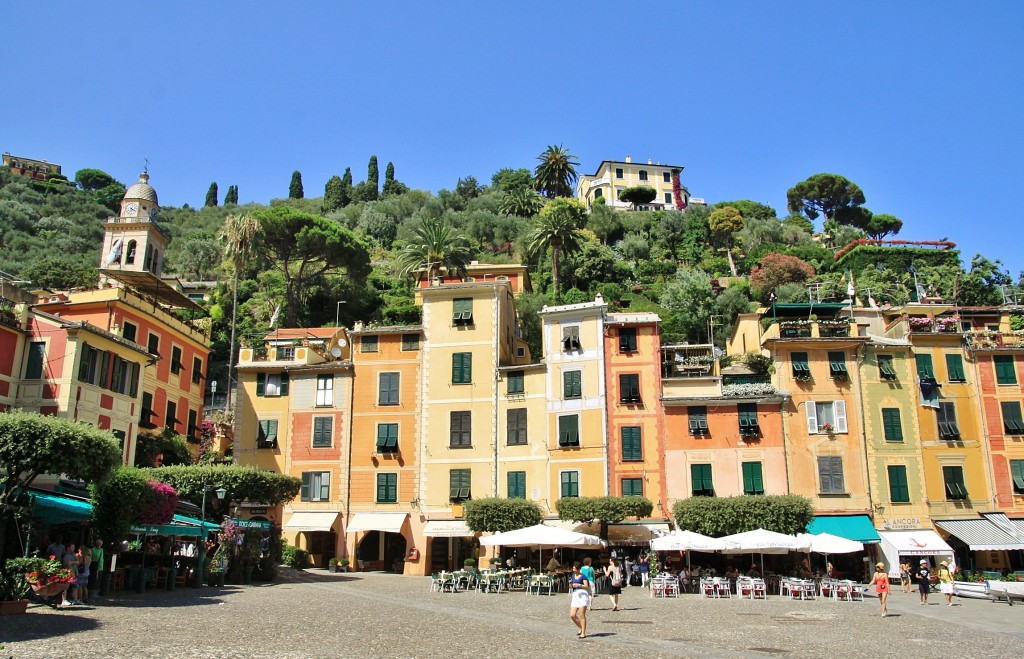 Foto: Vista del pueblo - Portofino (Liguria), Italia