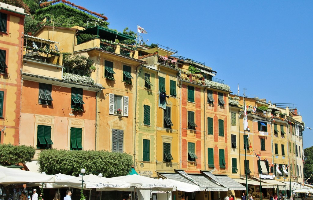 Foto: Vista del pueblo - Portofino (Liguria), Italia