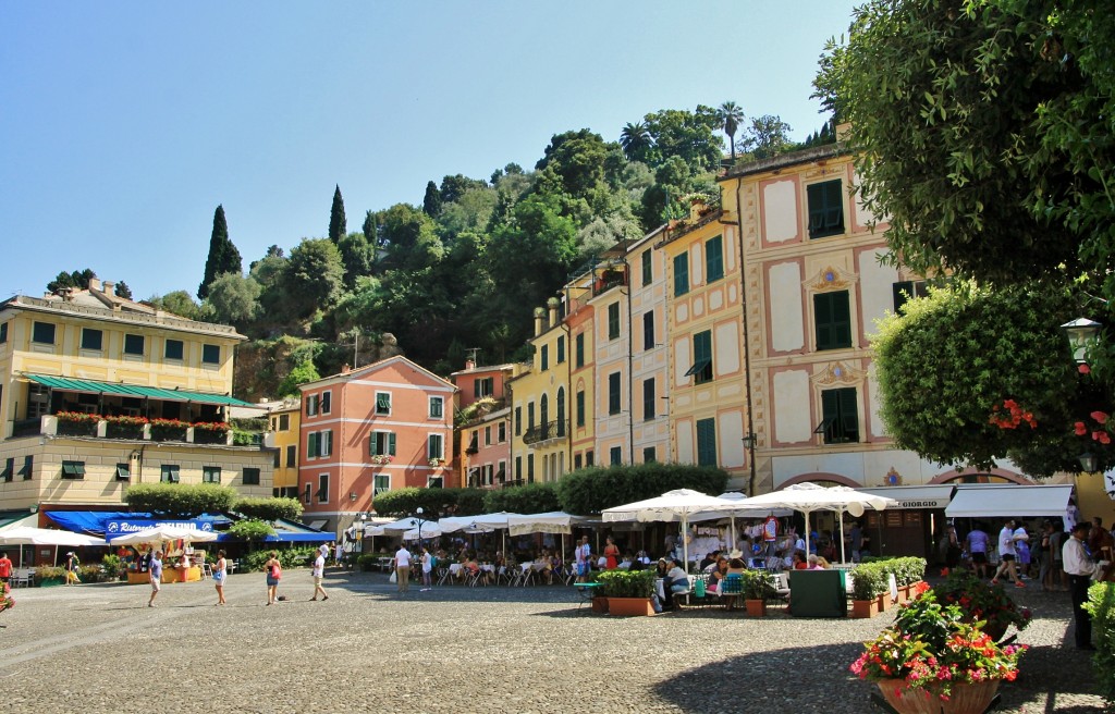 Foto: Vista del pueblo - Portofino (Liguria), Italia