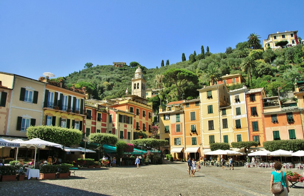 Foto: Vista del pueblo - Portofino (Liguria), Italia