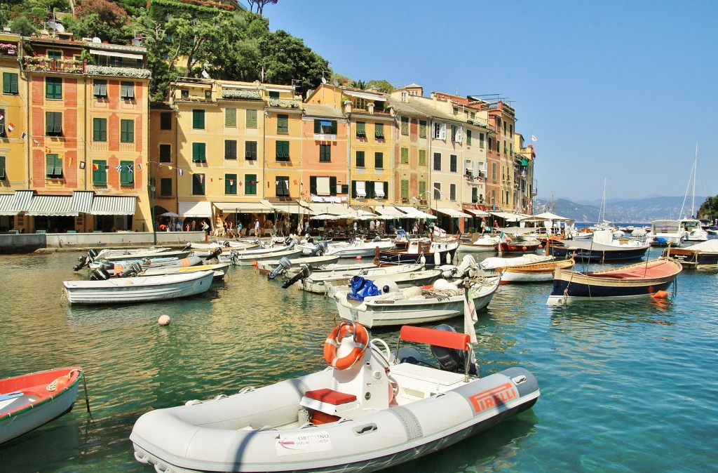 Foto: Vista del pueblo - Portofino (Liguria), Italia